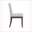 Chaise d'appoint rembourrée, chaise de salle à manger avec siège confortable et design élégant