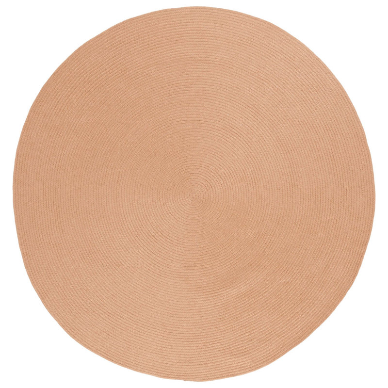 Braided Hand Woven Performance Solid Color Rug, Round 6'