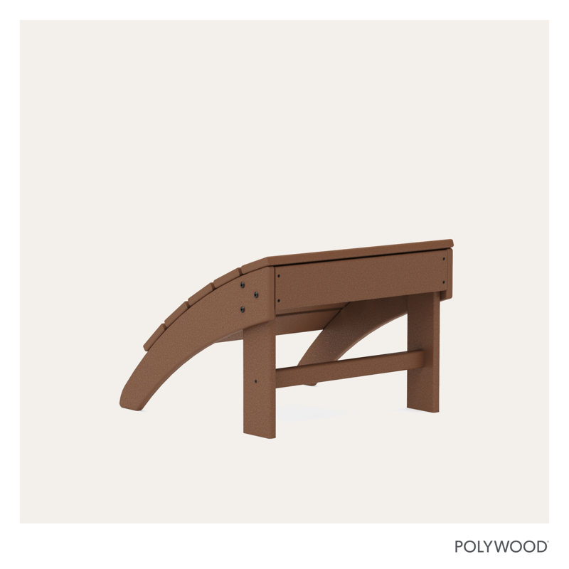 POLYWOOD Palm Coast Ottoman, Teak