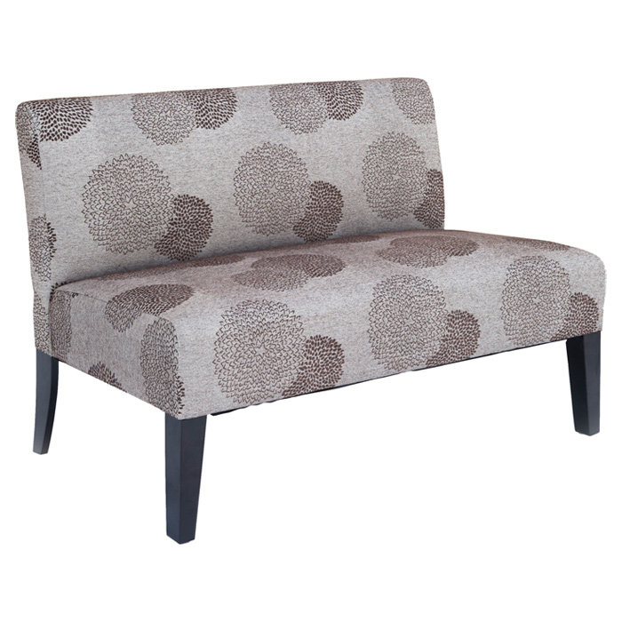 Cullen Upholstered 46.5'' Settee, Bark