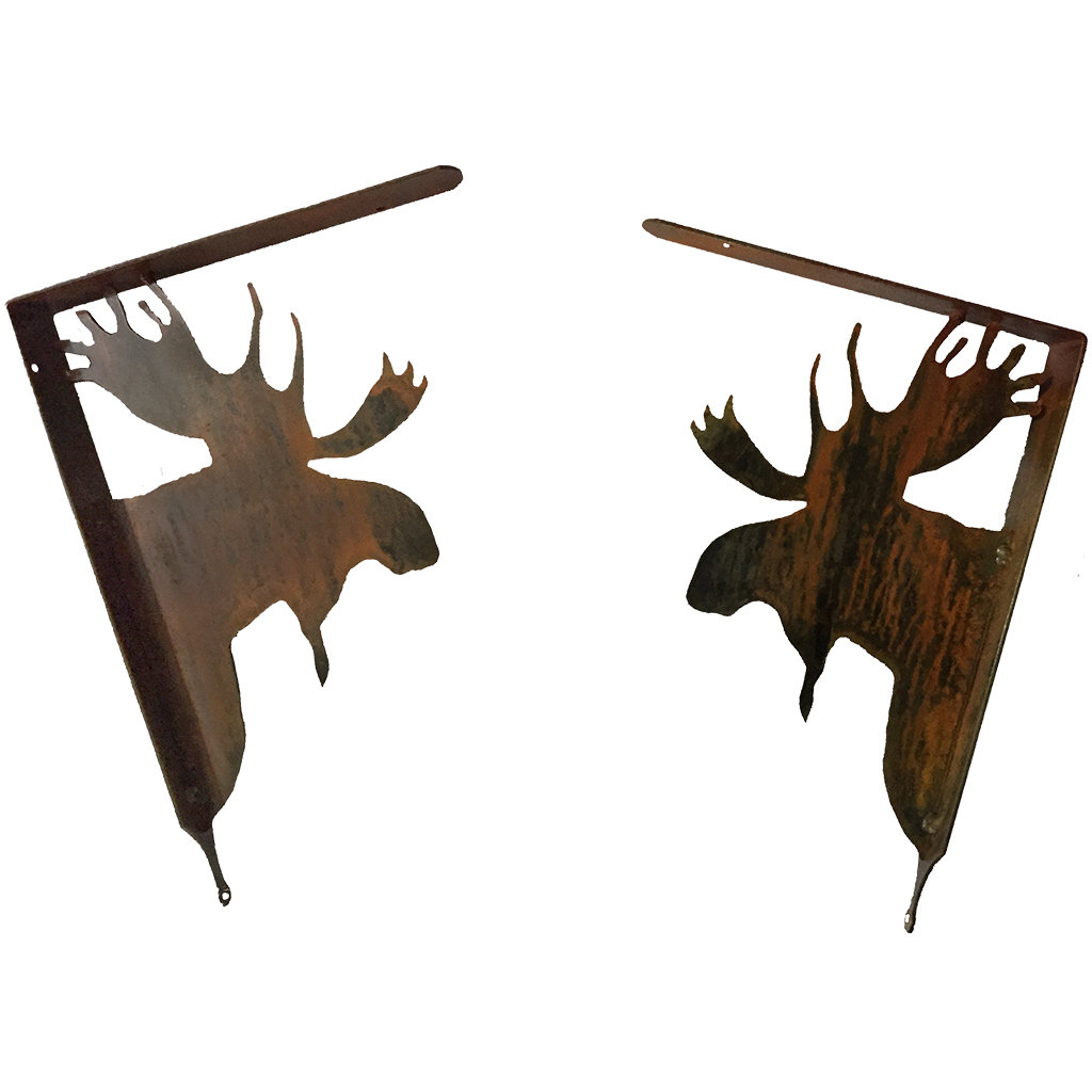 Amundi Common Moose Shelf Brackets (Set of 2) Millwood Pines