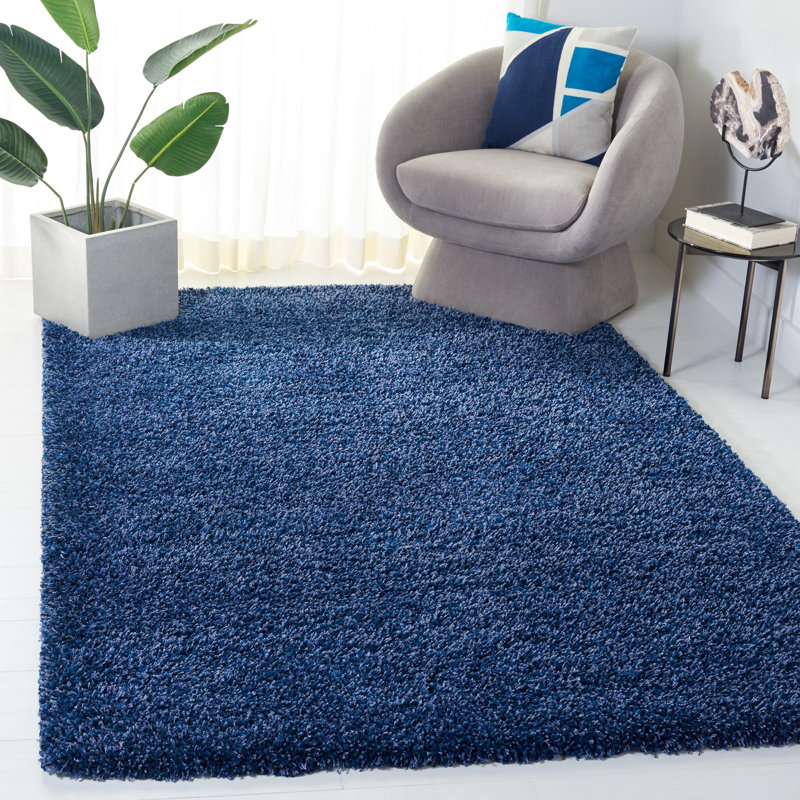 Vandoren Santa Monica Shag Performance Solid Color Rug, Round 3'