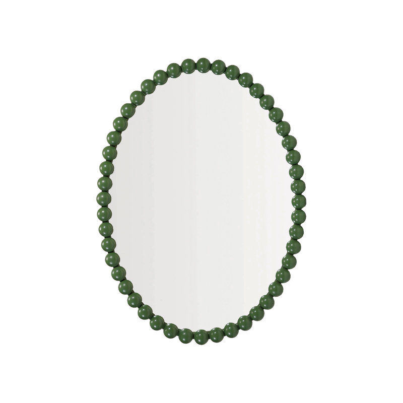 Metal Ball Framed Wall Mirror