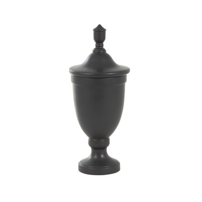 Cidni Ceramic Fluted Urn Shaped Decorative Jars with Lid