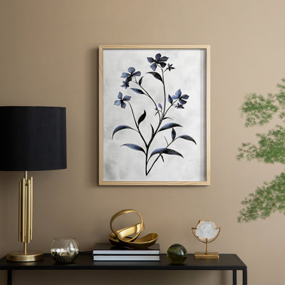 Reproduction encadrée FLORAL Series DLLV - bois massif