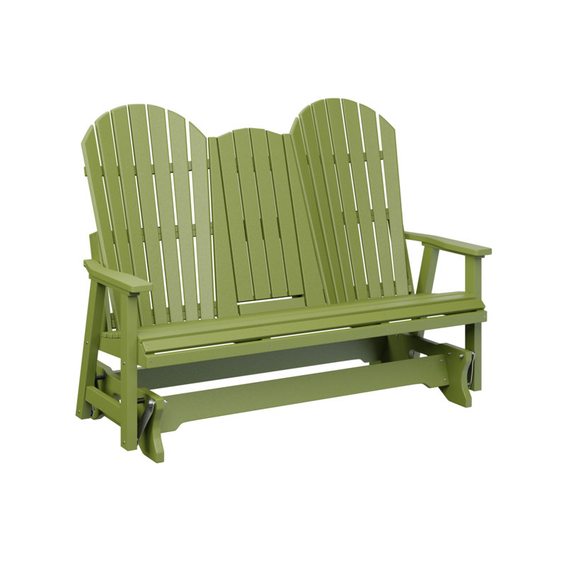 Fauteuil coulissant berçant de 5 pi avec console berlinoise Berlin Gardens, Vert kiwi
