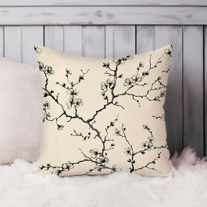 Botanical Tree IV Rustic Throw Pillow Cover, 20"H x 20"W