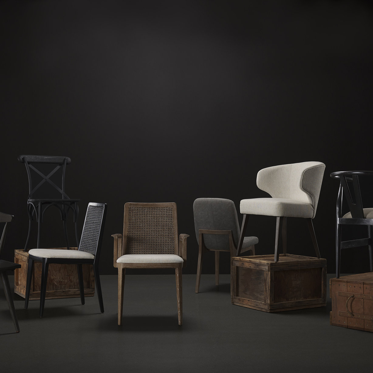 Nixi Parsons Dining Chair, Light Gray