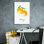 Art mural sur toile Epic Graffiti «Single Orange» par Mercedes Lopez Charro