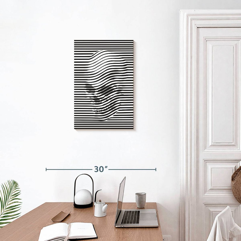 Crâne Kerner illusion optique, H 24 po x l 16 po