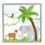ba-908 - Reproduction d'art sur toile encadrée, "Jungle Animals" par Kim Allen-97262200