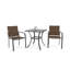 Ensemble de salle à manger pour 2 personnes en métal avec table carrée-2002902320