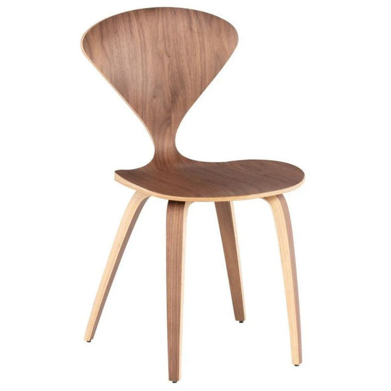 Chaise de salle à manger en bois maxima, Noyer