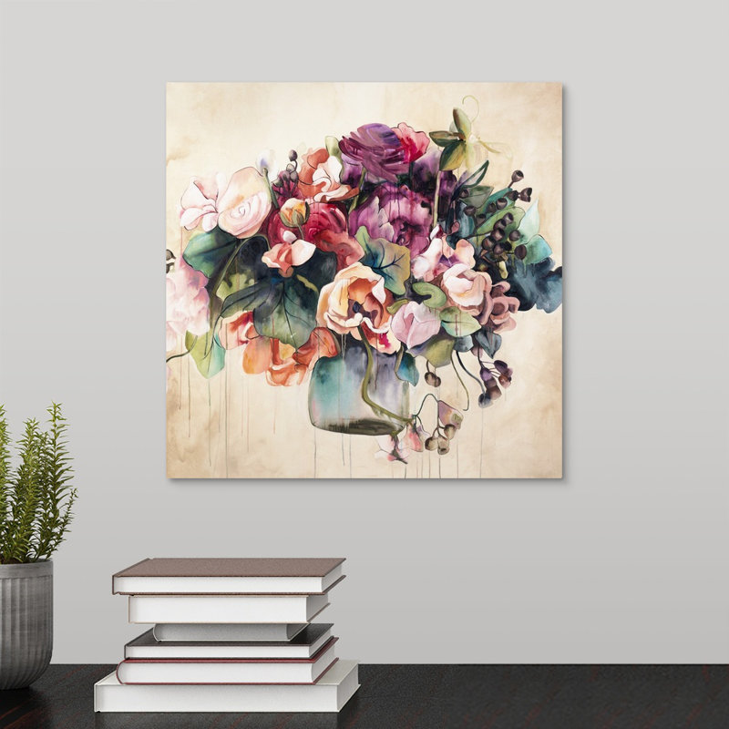 « rich disposition », peinture sur toile, Toile tendue, H 12 po x l 12 po x p 1,25 po