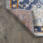 Tapis gris clair / bleu / orange Kirman-910045170