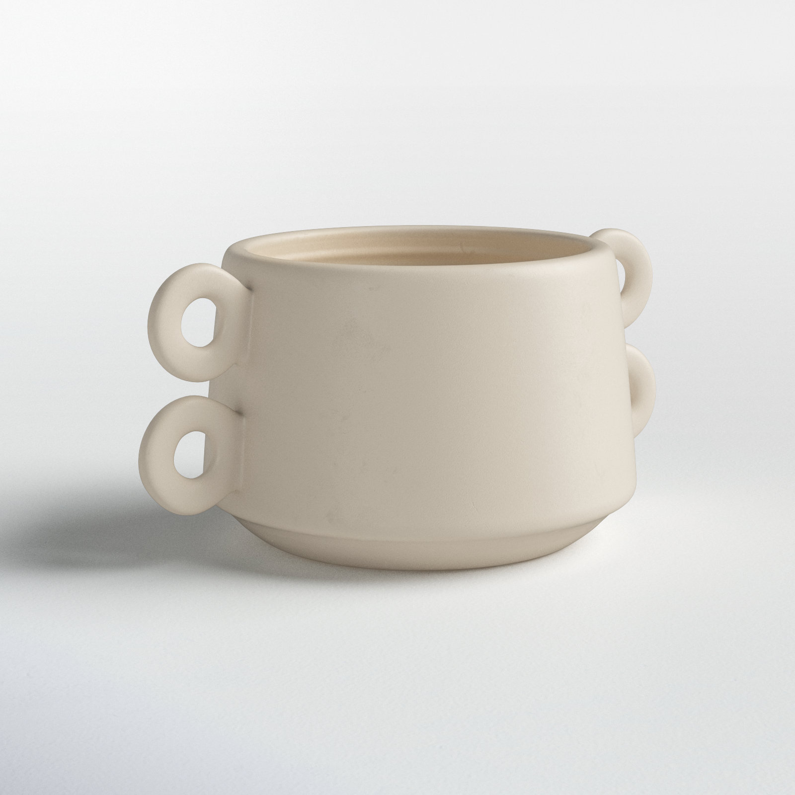 White 3.5" Ceramic Table Vase
