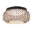 Bay Isle Home™ Ayaru Exotic LED Flush Mount Ceiling Light, Black and Rattan