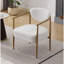 chaise de salle à manger en velours Teddy