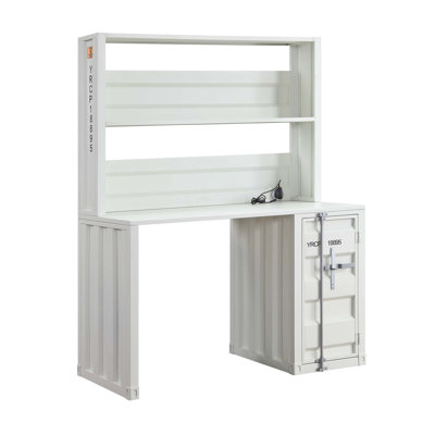 1-Door Writing Desk with Hutch