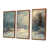 Toile avec cadre flottant brun