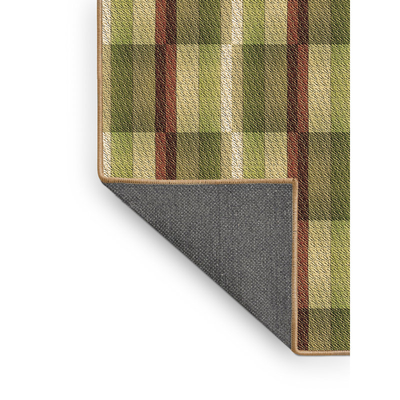 Tapis de la zone verte en laine géométrique Mayfield, Rectangle 2 pi x 3 pi
