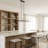 8-Light Kitchen Island Linear Pendant