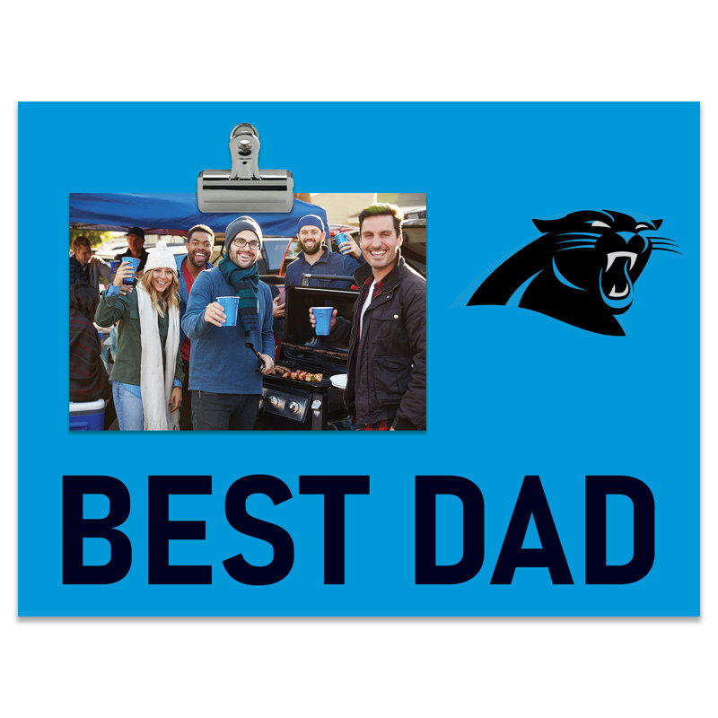 Cadre lumineux à pince Carolina Panthers Bright Line - Best Dad