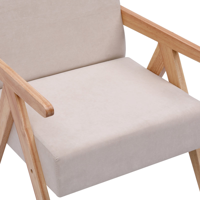 Méridienne Downes, Velours beige 
