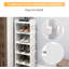 4 Pair Stackable Shoe Storage Cabinet