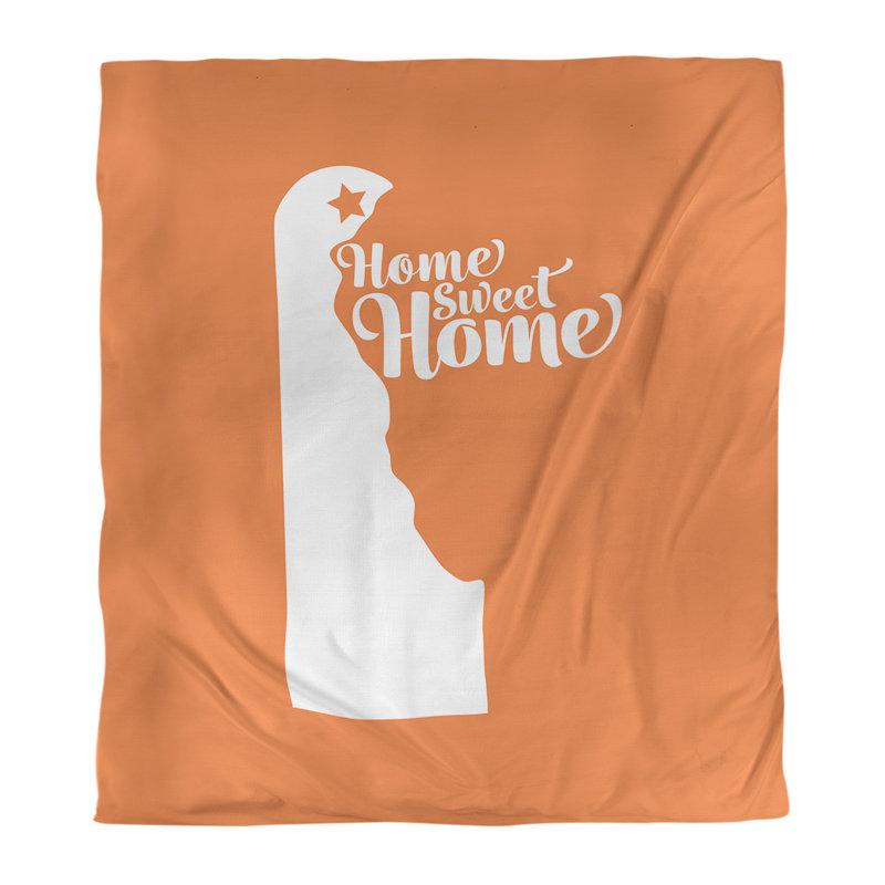 Housse de couette wilmington doux, Housse de couette pour grand lit, Orange, Microfibre