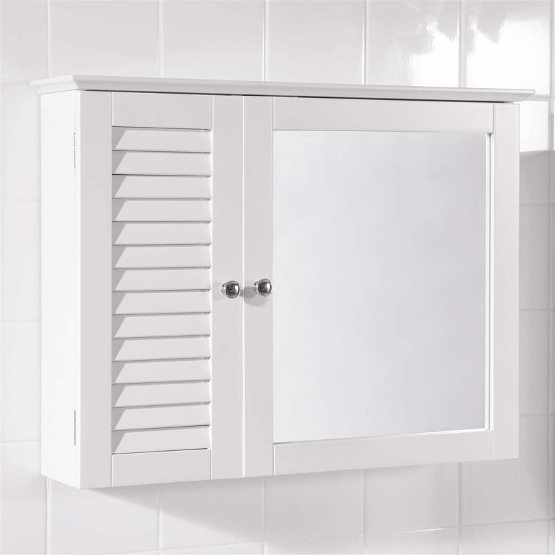 Aaleeyah Wall Mounted Required Bathroom Cabinet, White