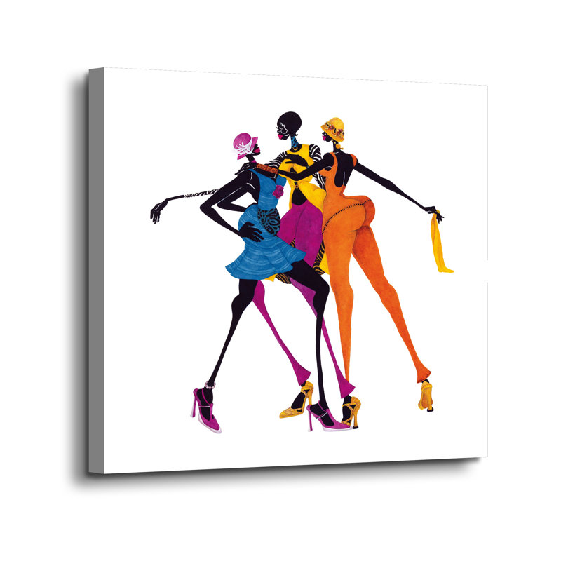 «Hips, Hips, Hips» par Shan sKelly, reproduction sur toile, H 18 po x l 18 po x P 2 po, Toile tendue