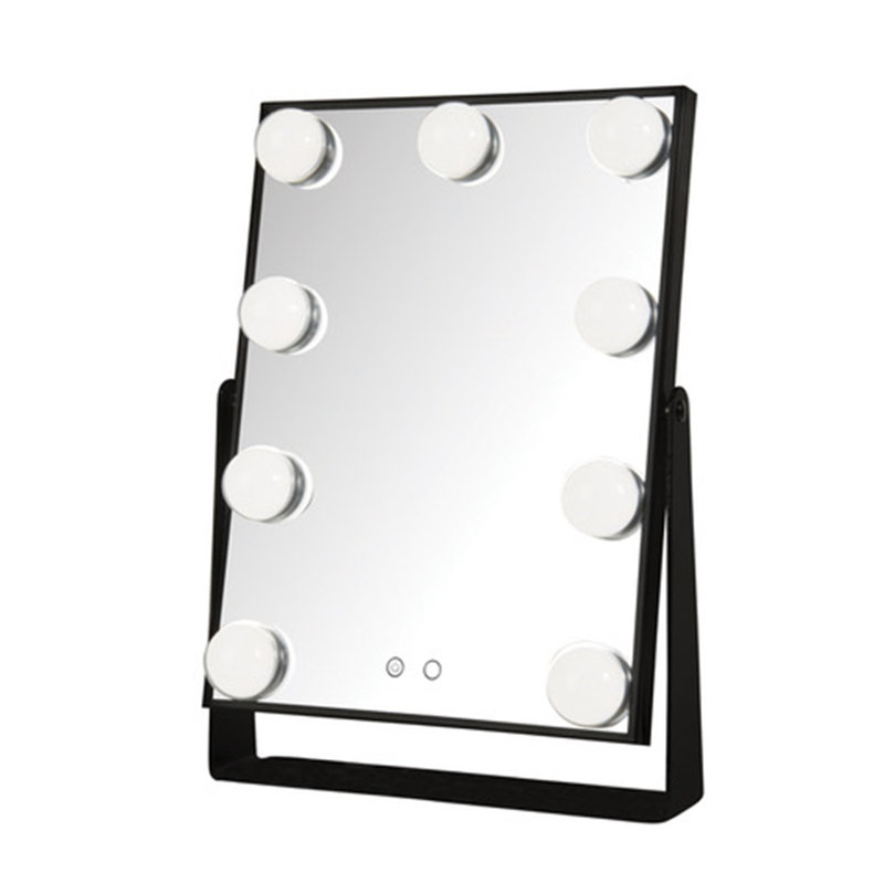 Jerdon 11.75" x 15.75" Lighted Tabletop Makeup Mirror, Plug In