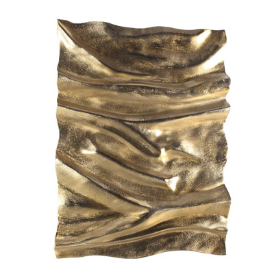  Undulate Outdoor Gold Wall Panel