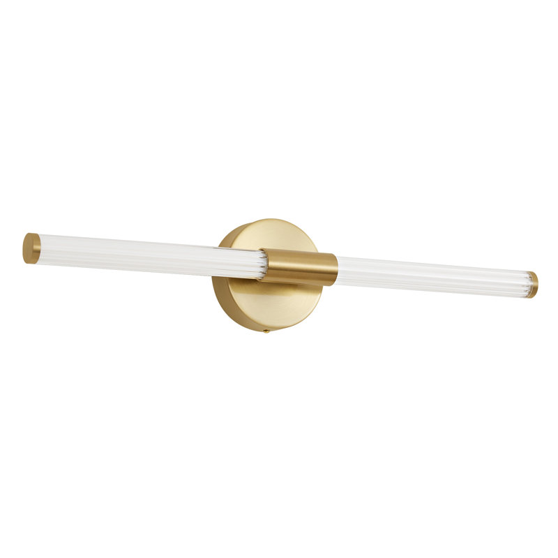 LED Flush Mounted Sconce, Gold