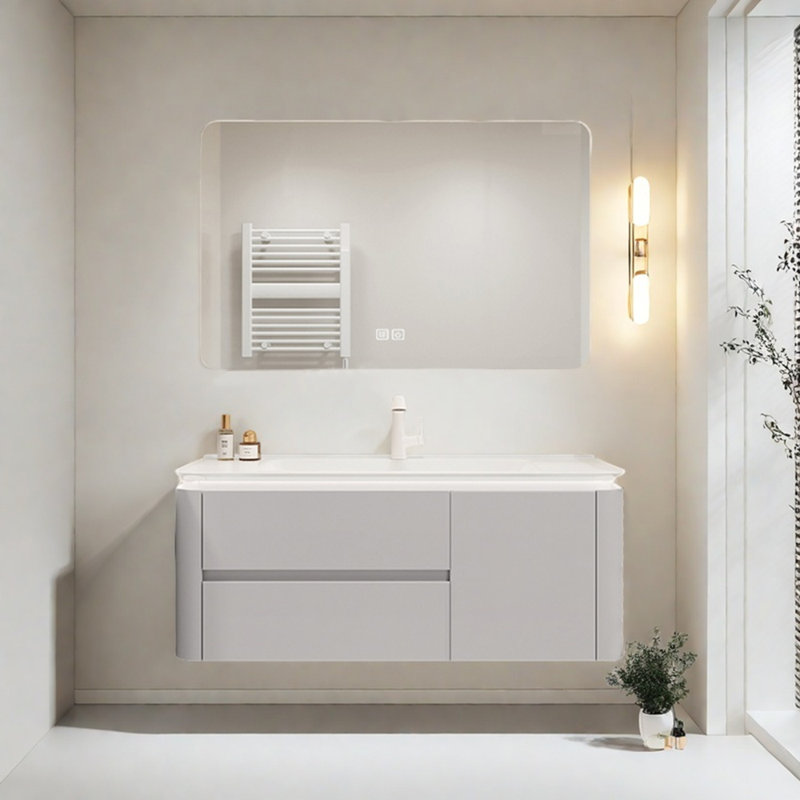 Cream-style light luxury bathroom cabinet