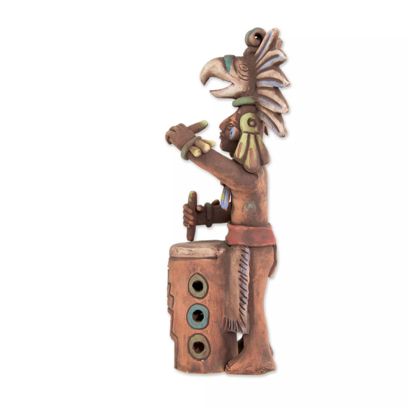 Figurine de batteur Fazli Aztec Huehuetl