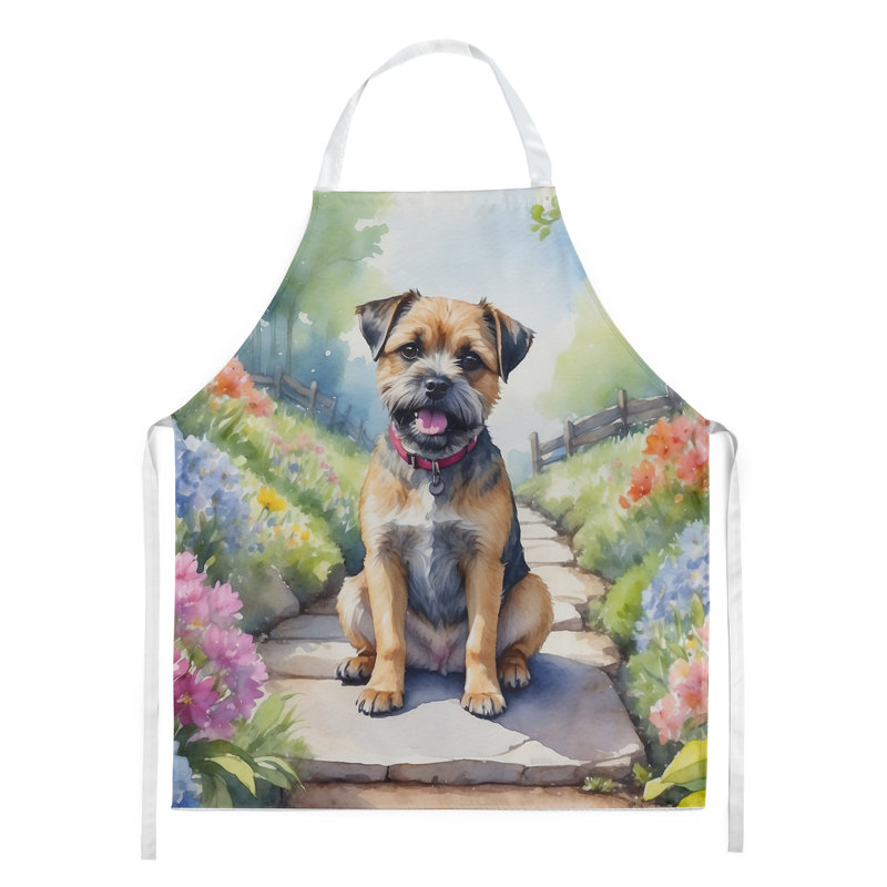 Tablier Border Terrier Spring Path