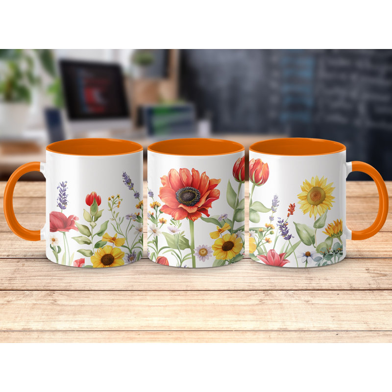 Ceramic Coffee Mug, Orange
