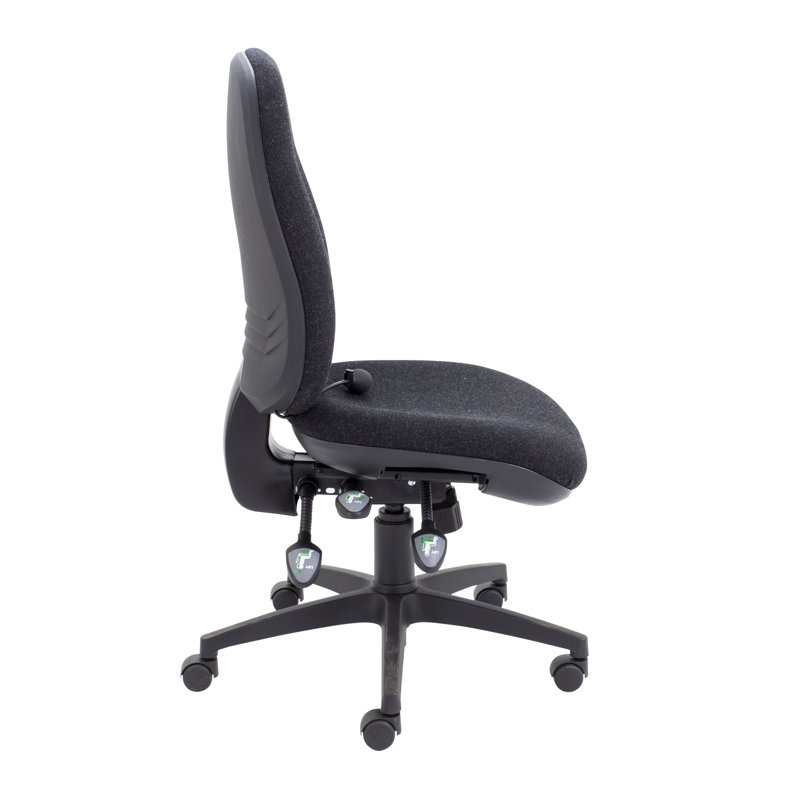 Chenault Polyester Blend Office Chair, Charcoal
