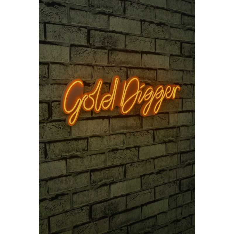Flexible LED Neon Strip Light, 25.2 x 6.3 x 0.8 inches, Yellow | Waterproof IP67, 12V DC, Built-in Wall Hanging System | Perfect for Home Decor, Parties & Events | PVC Foam Template, 8W-10W/Meter