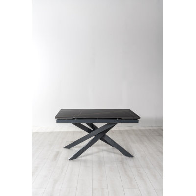 Darigo Extendable Rectangular Stone Top Dining Table