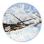 Paysage d'hiver avec montagnes enneigées - Horloge murale traditionnelle-60281383