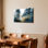 «Misty Forest Landscape», ensemble de 1 reproduction d'art sur toile tendue sur toile