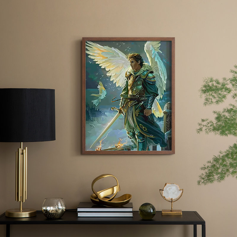 «Religious Series CDxxxvii», reproduction d'art encadrée - bois massif