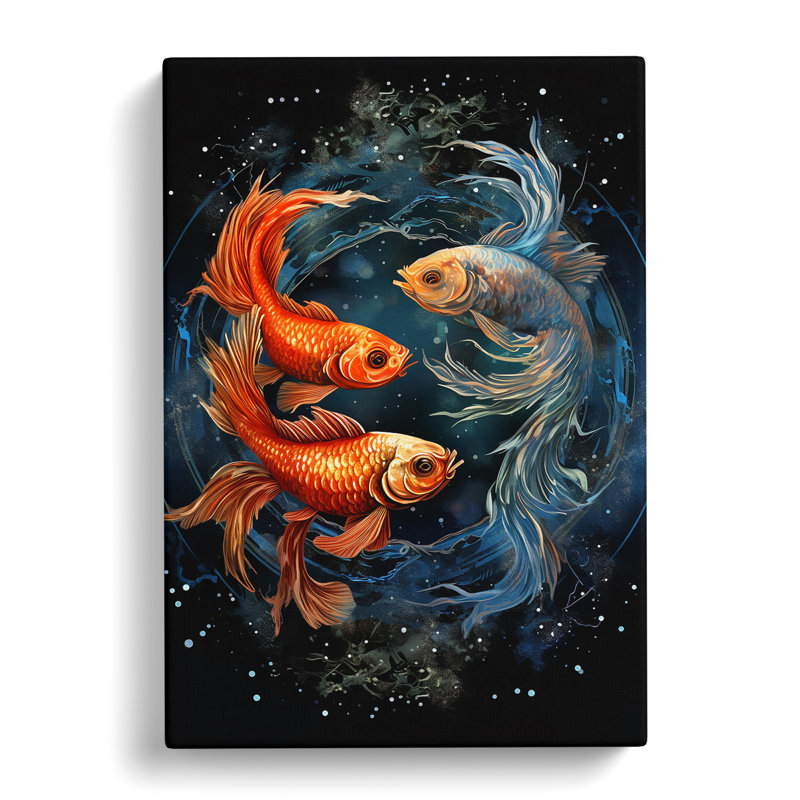 Pices Fish Informel - Wrapped Canvas, 76cm H x 50cm W x 3cm D