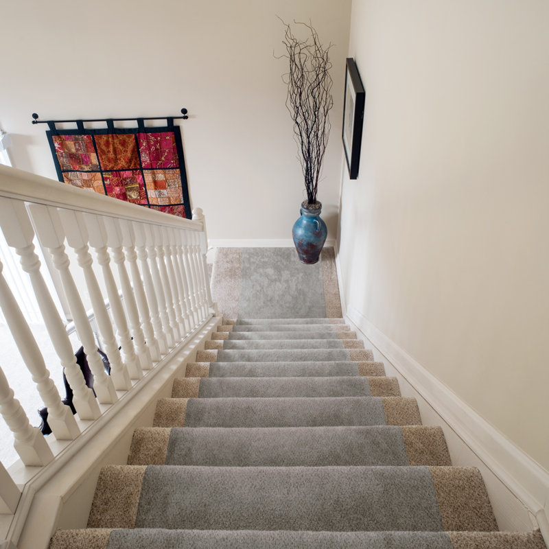 Non-Slip Stair Tread, Gray, Rectangle 2'6" x 15'