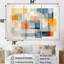 Multicolore cubes motifs IV - art mural géométrique-979898212-979898210