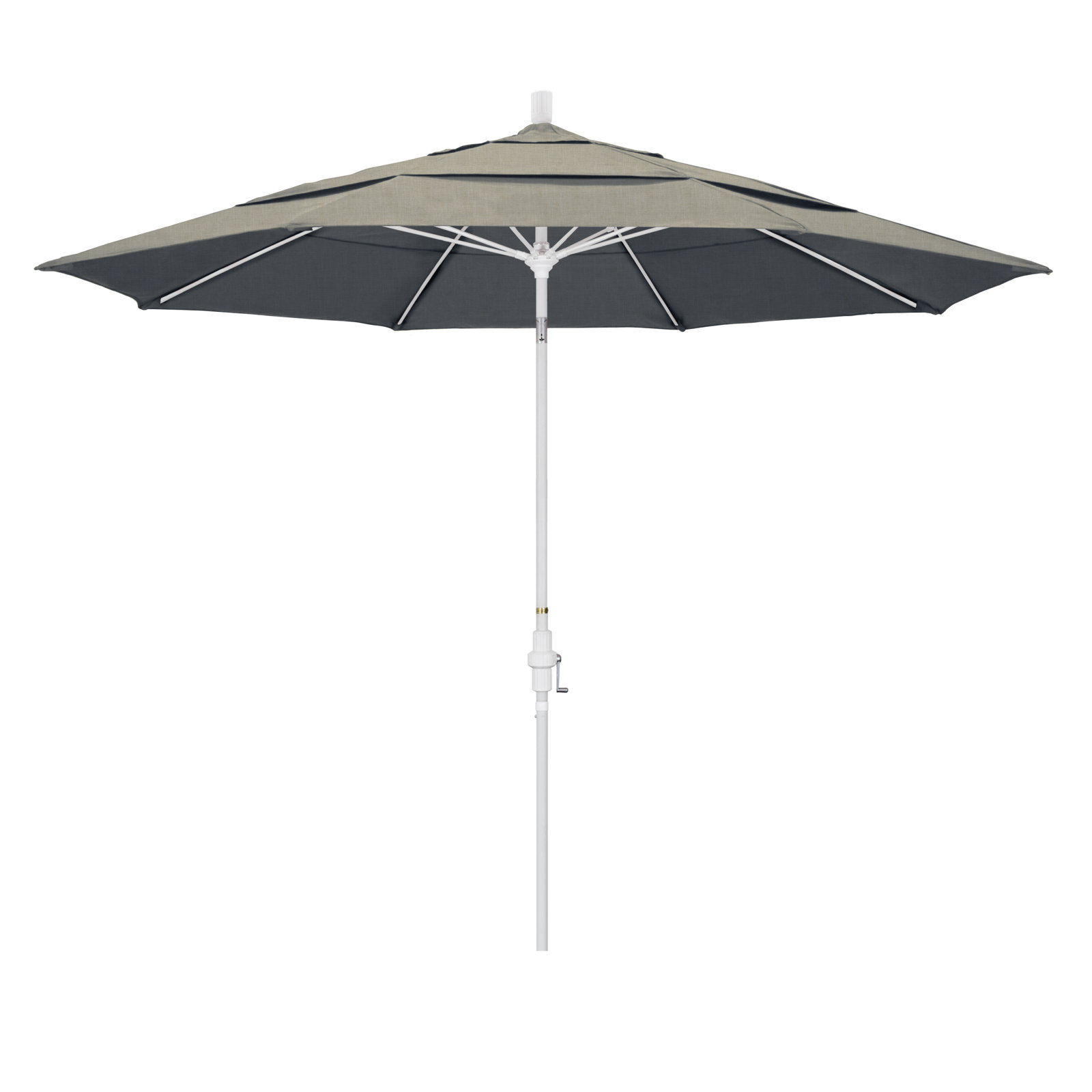 Brent 132'' Sunbrella® Outdoor Umbrella, Spectrum Dove Sunbrella® Plainweave