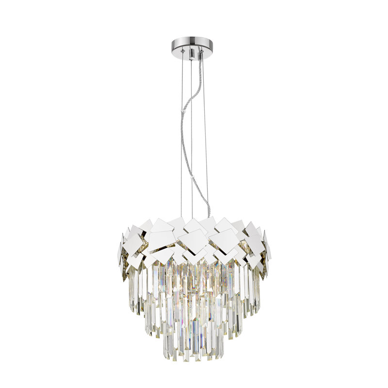 Angelli 6 - Light Chandelier, Chrome